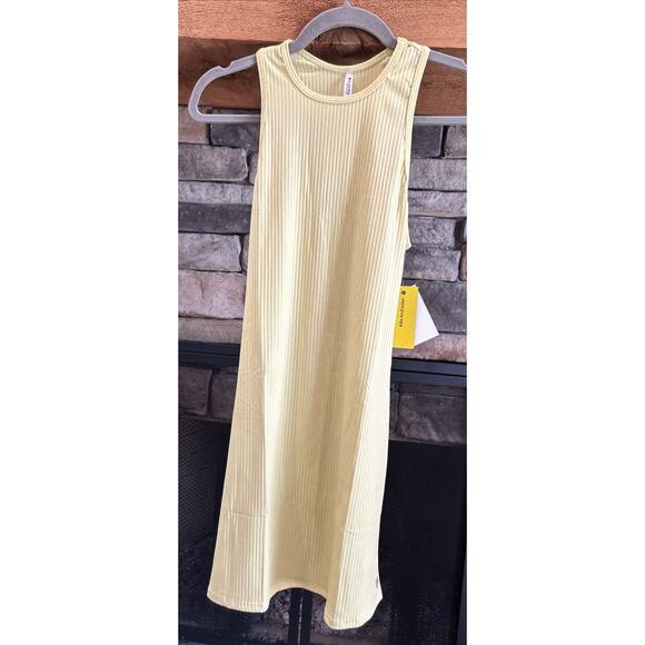 Women’s ELEVEN By VENUS WILLIAMS Lemon Skater Rib Dress Size XS *B3 - Picture 1 of 5